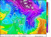 Temperatur USA 25 Jan 2016 Copyright Wetter3