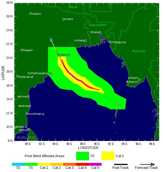 Phailin track